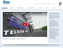 Tablet Screenshot of faber-telecom.nl